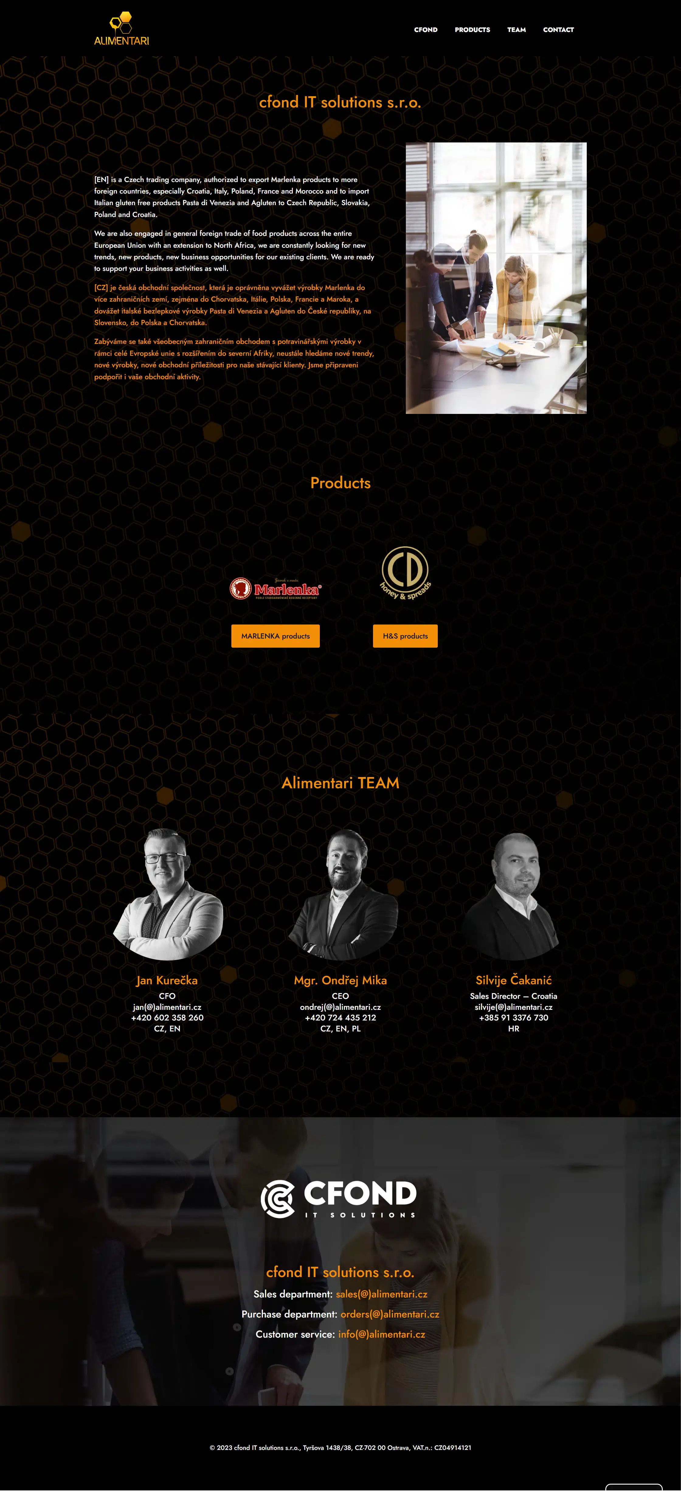 Alimentari.cz – Dovozce italských delikates